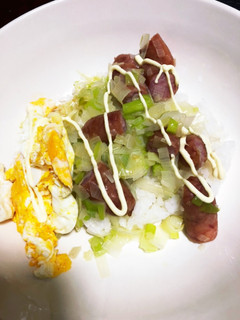 ネギソーセージ丼たまごプラス-レシピのメイン写真