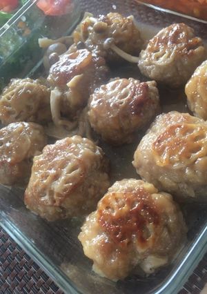 蓮根の照り焼きハンバーグ-レシピのメイン写真