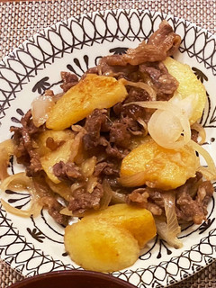 牛肉とじゃがいもの甘辛炒め(ヨシケイ)-レシピのメイン写真