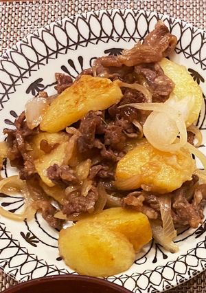 牛肉とじゃがいもの甘辛炒め(ヨシケイ)-レシピのメイン写真