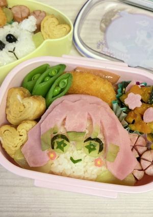 鬼滅の刃 キャラ弁(甘露寺蜜璃)-レシピのメイン写真