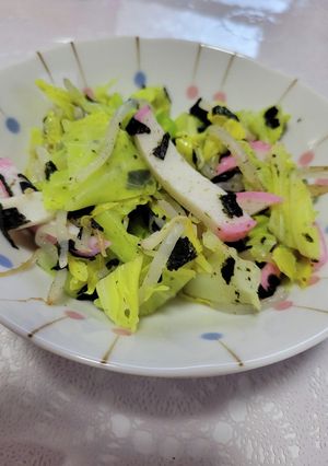 キャベツとかまぼこの海苔サラダ-レシピのメイン写真