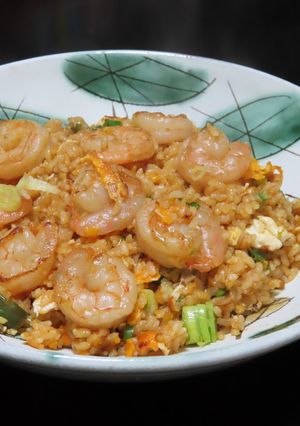 大粒のむきエビとシシトウのトムヤム炒飯-レシピのメイン写真