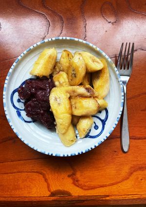 焼きバナナ餡子添え-レシピのメイン写真