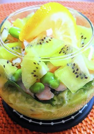 アボカド豆富ディップのグリーンサラダ-レシピのメイン写真