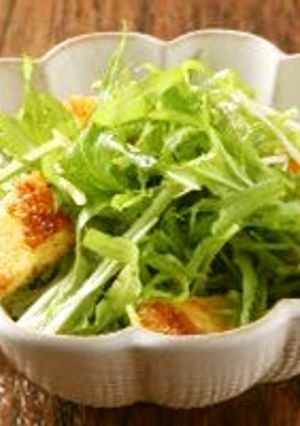 油揚げと水菜のピリ辛和え-レシピのメイン写真