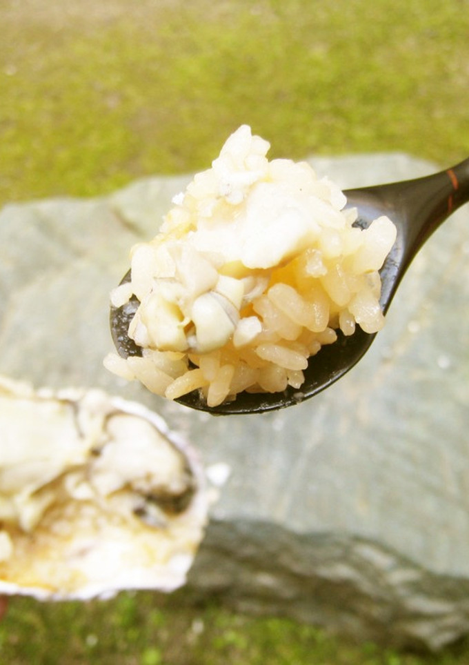 牡蠣の貝殻で作る牡蠣のごはん-レシピのメイン写真
