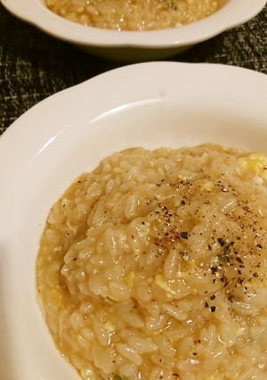 イカと里芋にの煮汁deおじや(覚書き)-レシピのメイン写真