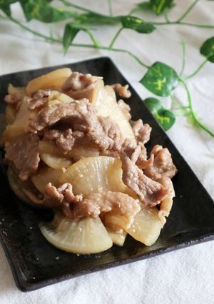 たっぷり大根と豚肉の甘辛味噌炒め-レシピのメイン写真