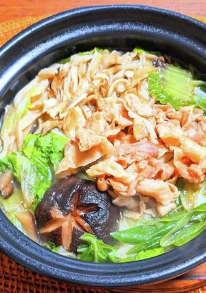 豚バラ白菜の無限ごま油鍋-レシピのメイン写真