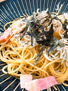 ベーコンとキャベツとしらすの和風パスタ-レシピのメイン写真