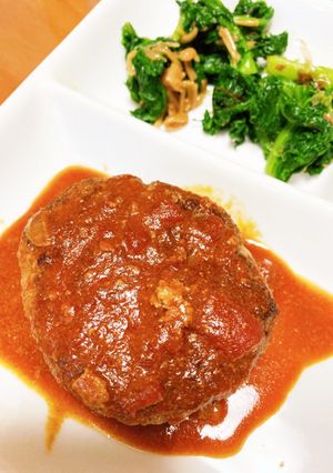 煮込みハンバーグ-レシピのメイン写真