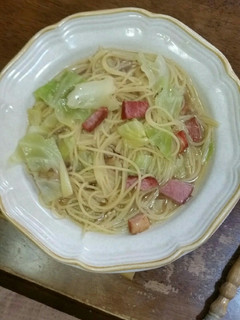 キャベツとベーコンのスープパスタ-レシピのメイン写真
