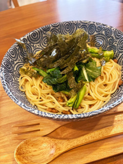 簡単激うま 菜の花納豆パスタ-レシピのメイン写真