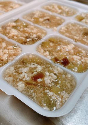 離乳食後期〜鶏なすのあんかけ-レシピのメイン写真