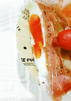 レンジで２分！！【ベーコンエッグ】-レシピのメイン写真