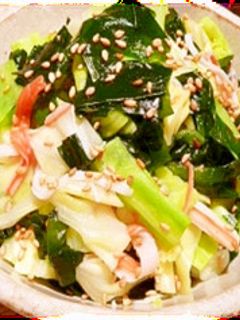 ちぎりキャベツとワカメの和え物-レシピのメイン写真