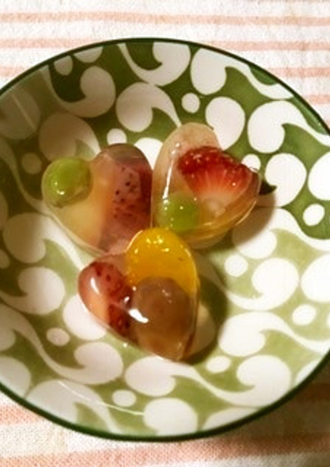 苺と甘納豆のひとくち寒天-レシピのメイン写真