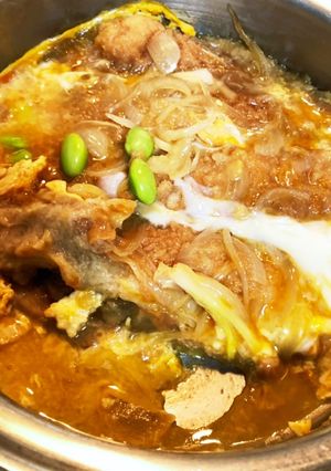 カレーパンをカツとじ風にしちゃったよー-レシピのメイン写真
