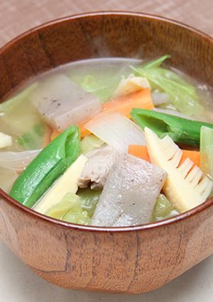 春野菜の白だし豚汁-レシピのメイン写真