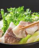 ギュッと旨み濃縮！あら出汁 本格マハタ鍋