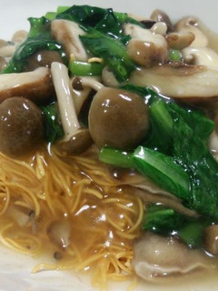 秋のきのこたっぷり皿うどん-レシピのメイン写真