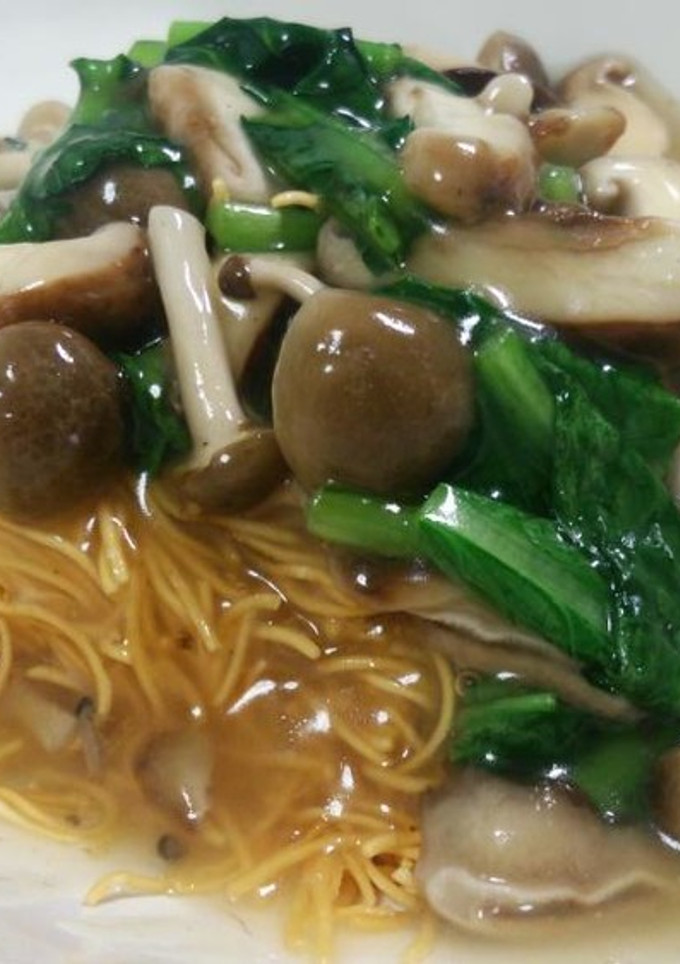 秋のきのこたっぷり皿うどん-レシピのメイン写真