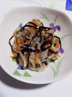 給食レシピ 切干大根の即席漬-レシピのメイン写真