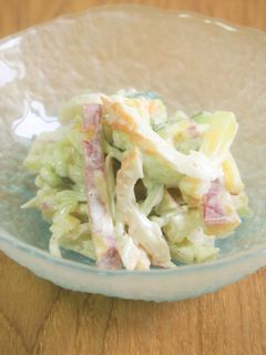 さつま芋・胡瓜・竹輪のマヨサラダ♪-レシピのメイン写真