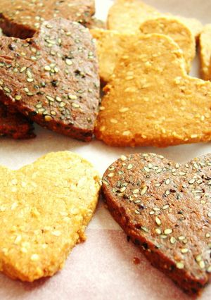 ココアときなこ 二色の胡麻クッキー★-レシピのメイン写真