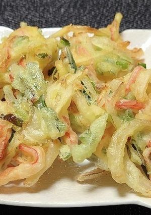 生姜入り、カニかまと野菜のかき揚げ-レシピのメイン写真