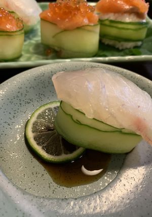 鯛と昆布じめきゅうり軍艦巻寿司-レシピのメイン写真