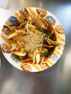 もやしブロッコリーオイ味噌炒め味野菜炒め-レシピのメイン写真