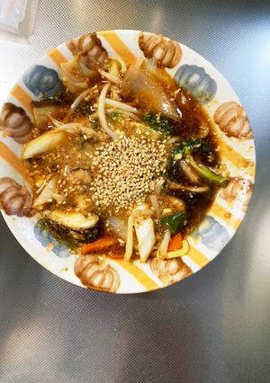 もやしブロッコリーオイ味噌炒め味野菜炒め-レシピのメイン写真