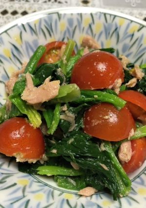 ほうれん草とトマトのさっぱり和え-レシピのメイン写真