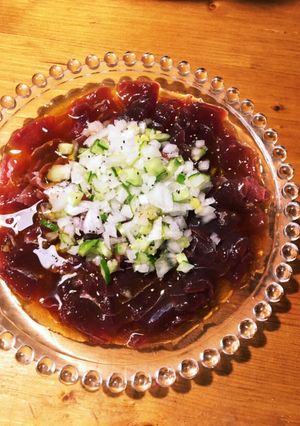 簡単マグロの和風カルパッチョ♪-レシピのメイン写真