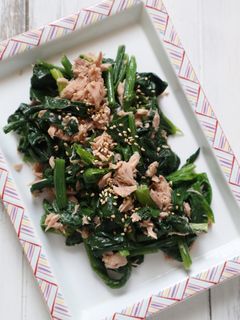 お弁当に!簡単!ほうれん草とツナの和え物-レシピのメイン写真