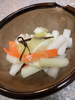 大根と人参の柚子ジャム浅漬け -レシピのメイン写真
