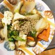 レンジ肉無豆腐玉ねぎあん炒味洋風野菜炒め
