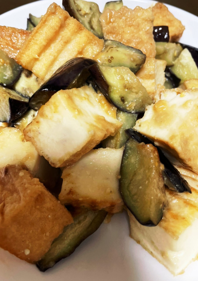 ナスと厚揚げ豆腐の味噌炒め-レシピのメイン写真