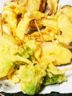 ミコばあばの米粉の天ぷら、子持ち高菜-レシピのメイン写真
