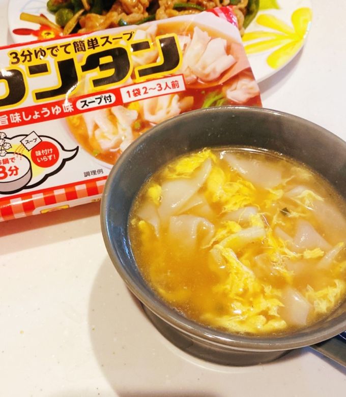 東洋水産 マルちゃんワンタン♡卵スープ by ♡しょこたん