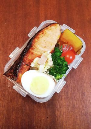 お弁当　鮭の西京焼き　ポテトサラダ-レシピのメイン写真