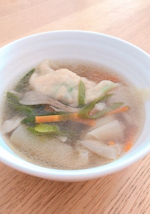 大豆ミートのワンタンスープ-レシピのメイン写真