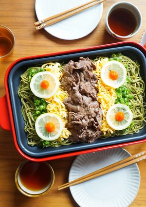 山口名物！瓦そばをホットプレートで！-レシピのメイン写真