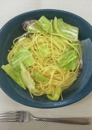 春キャベツとアサリのスープパスタ-レシピのメイン写真
