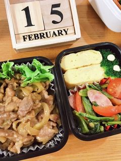 豚こまの甘辛炒め弁当 22/2.15-レシピのメイン写真