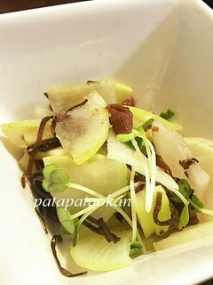 大根と塩昆布、梅の和え物-レシピのメイン写真