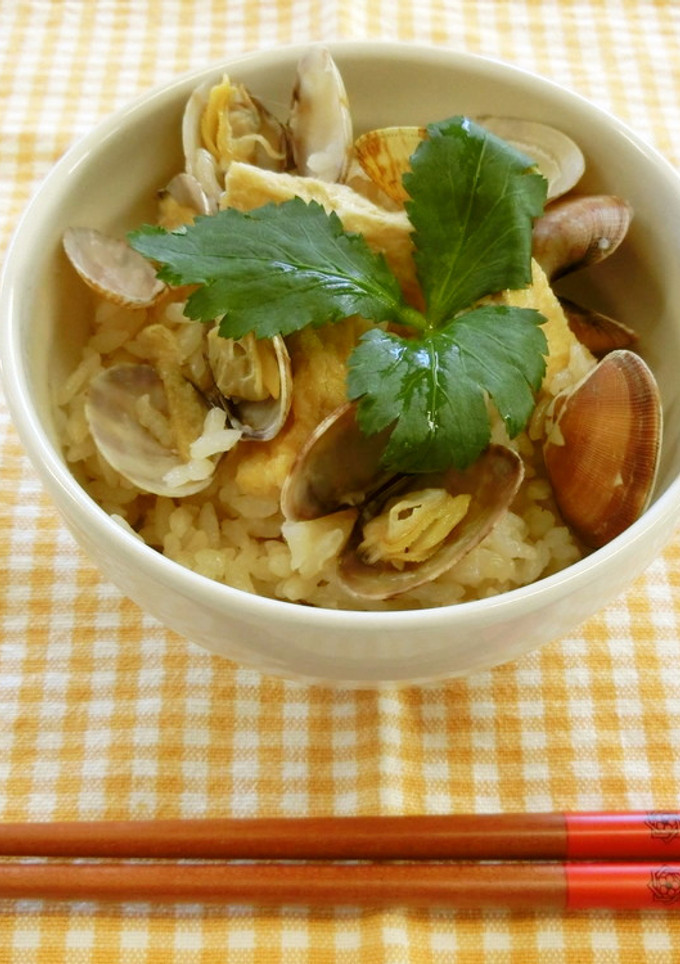 殻付きあさりの炊き込みご飯-レシピのメイン写真