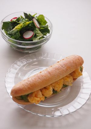 マヨえびコッペ-レシピのメイン写真